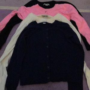 4 girls cardigans size 6